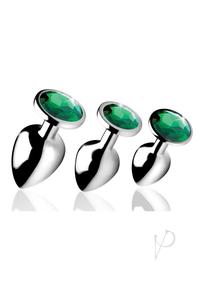 Bootysparks Gem Plug Jeweled Metal Butt Plugs SET