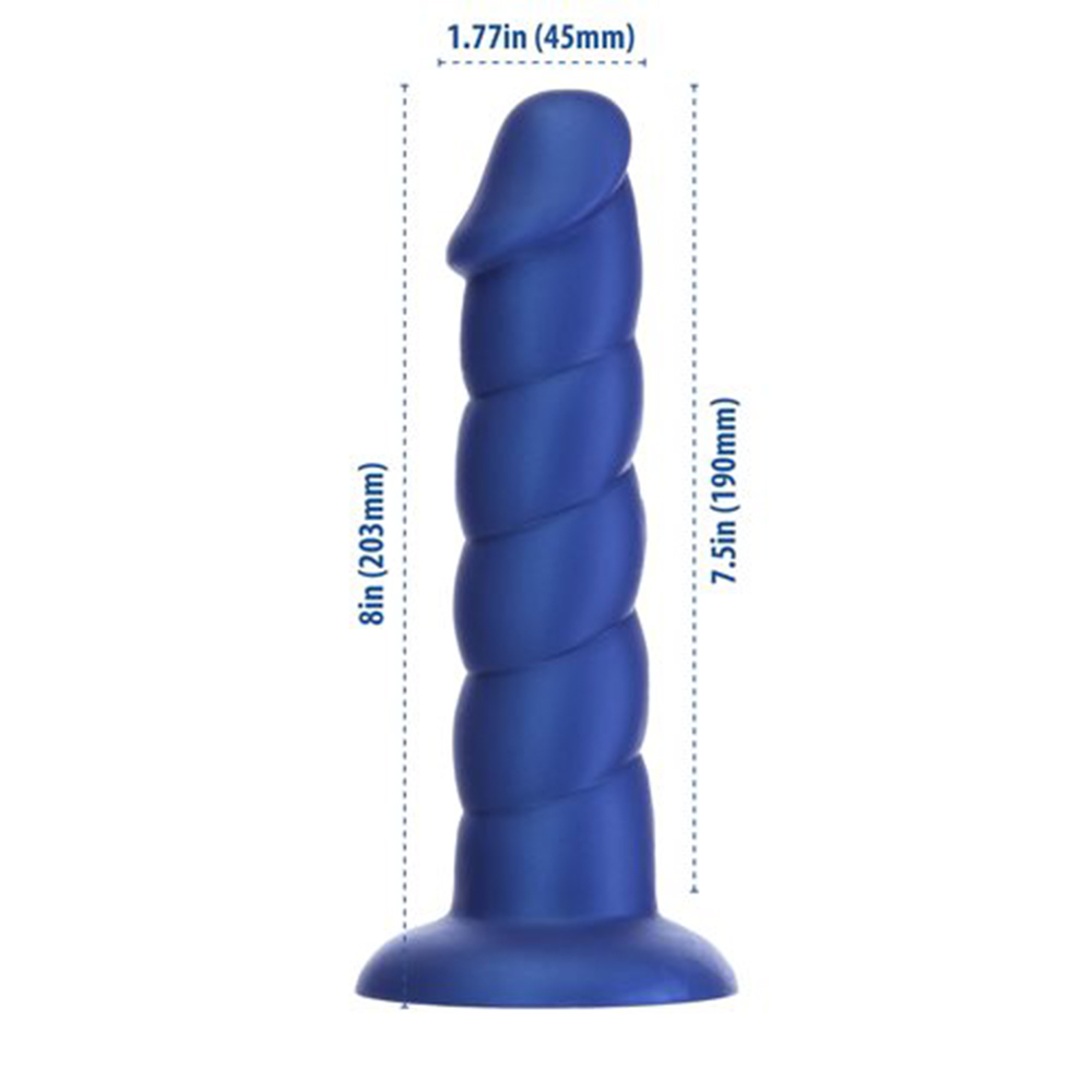 Ribbed Silicone Strap On Dildo with Suction Cup
