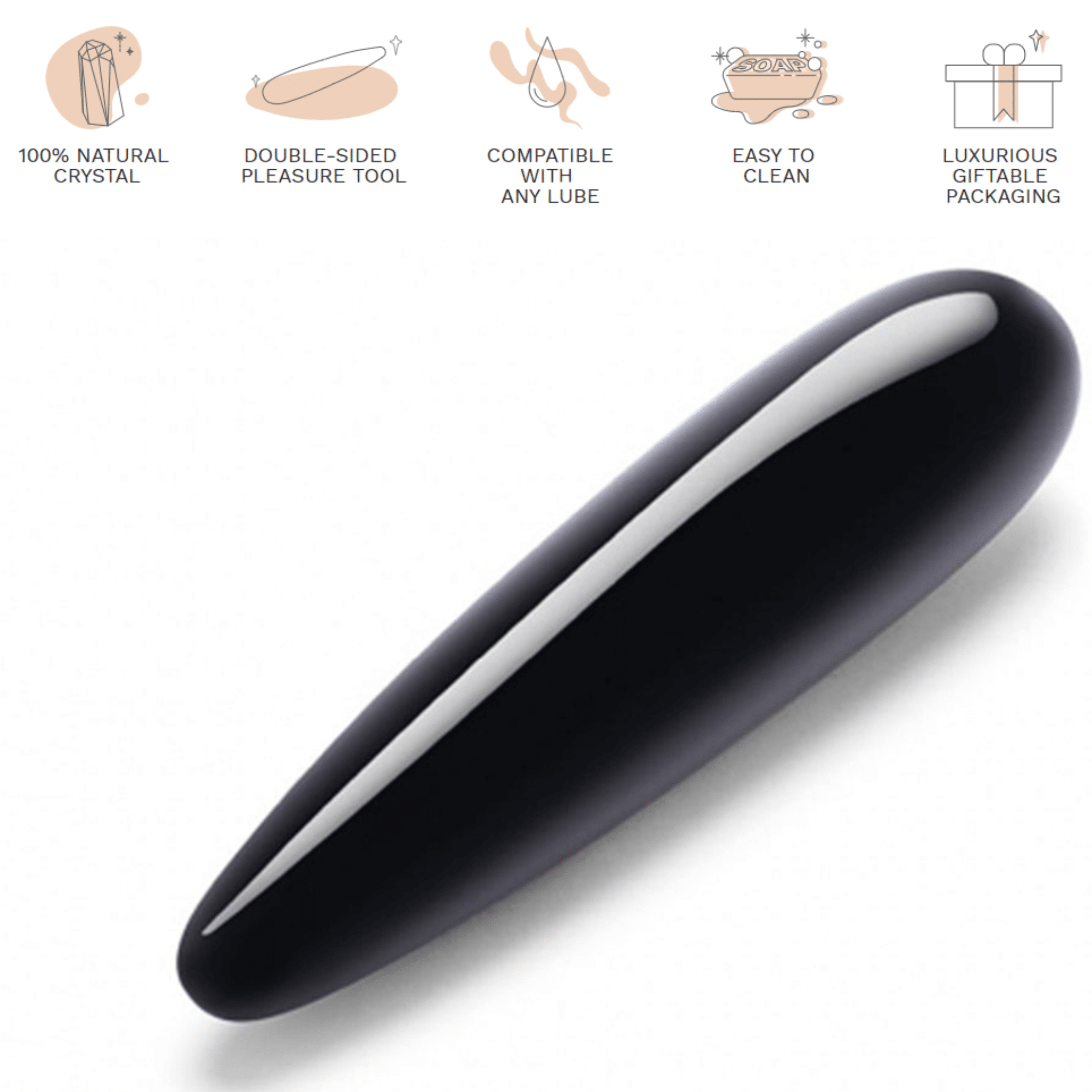 Le Wand Crystal Wand Double Ended Non Realistic Dildo -