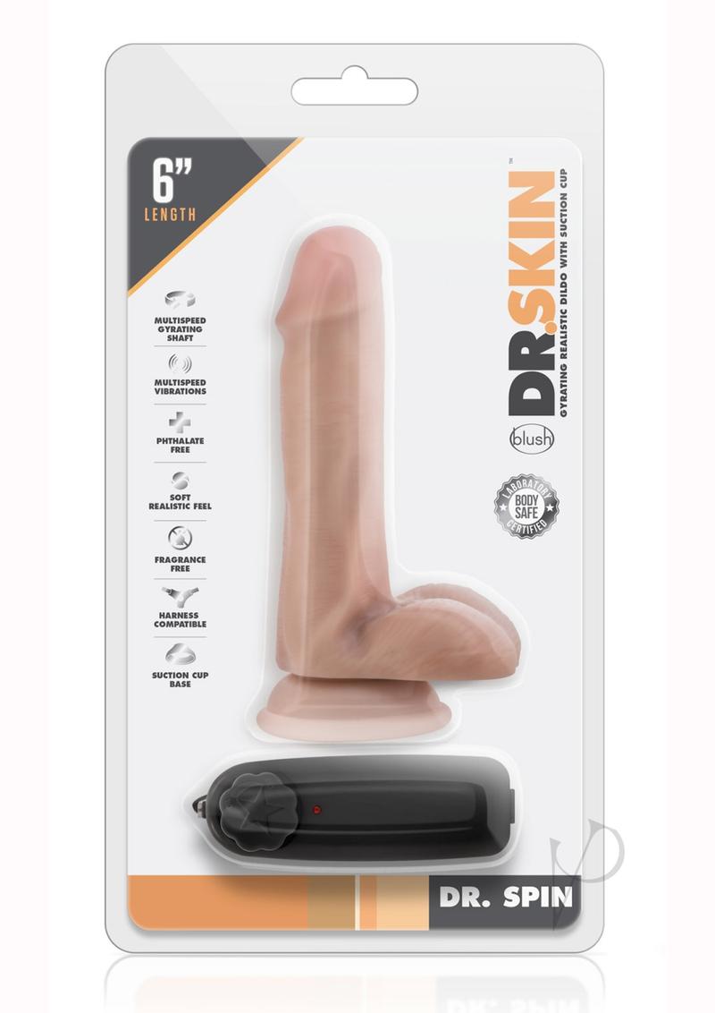 Dr Skin Dr Spin Gyrating Vibrating Dildo