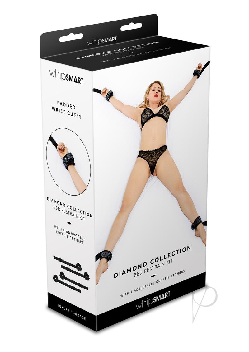 Whip Smart Diamond Bed Ties Wrist & Ankle Cuffs