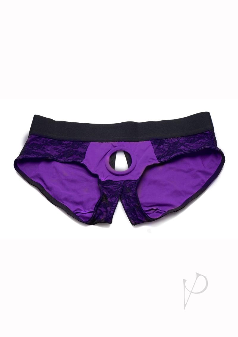 Strap U Lace Envy Crotchles Purple