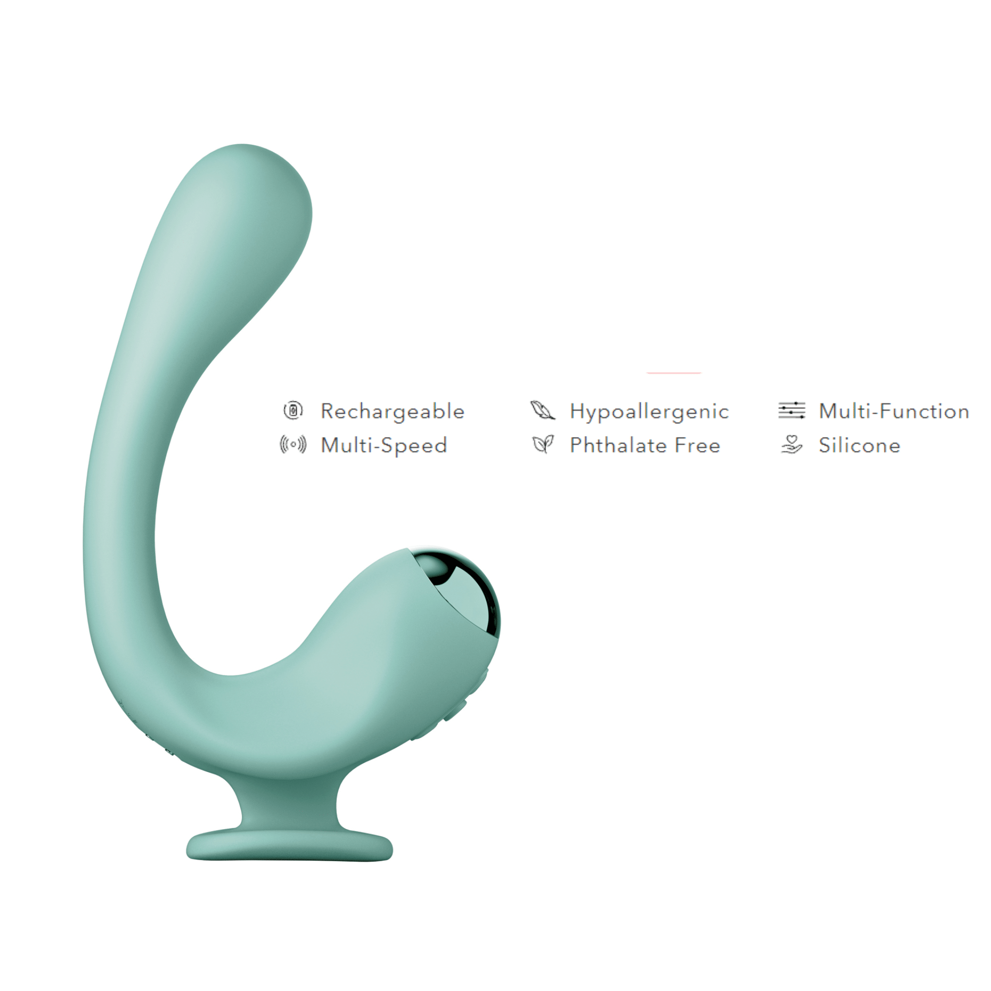 Jimmyjane Reflexx Rabbit 2 Rechargeable Silicone Massager Finger Vibrator