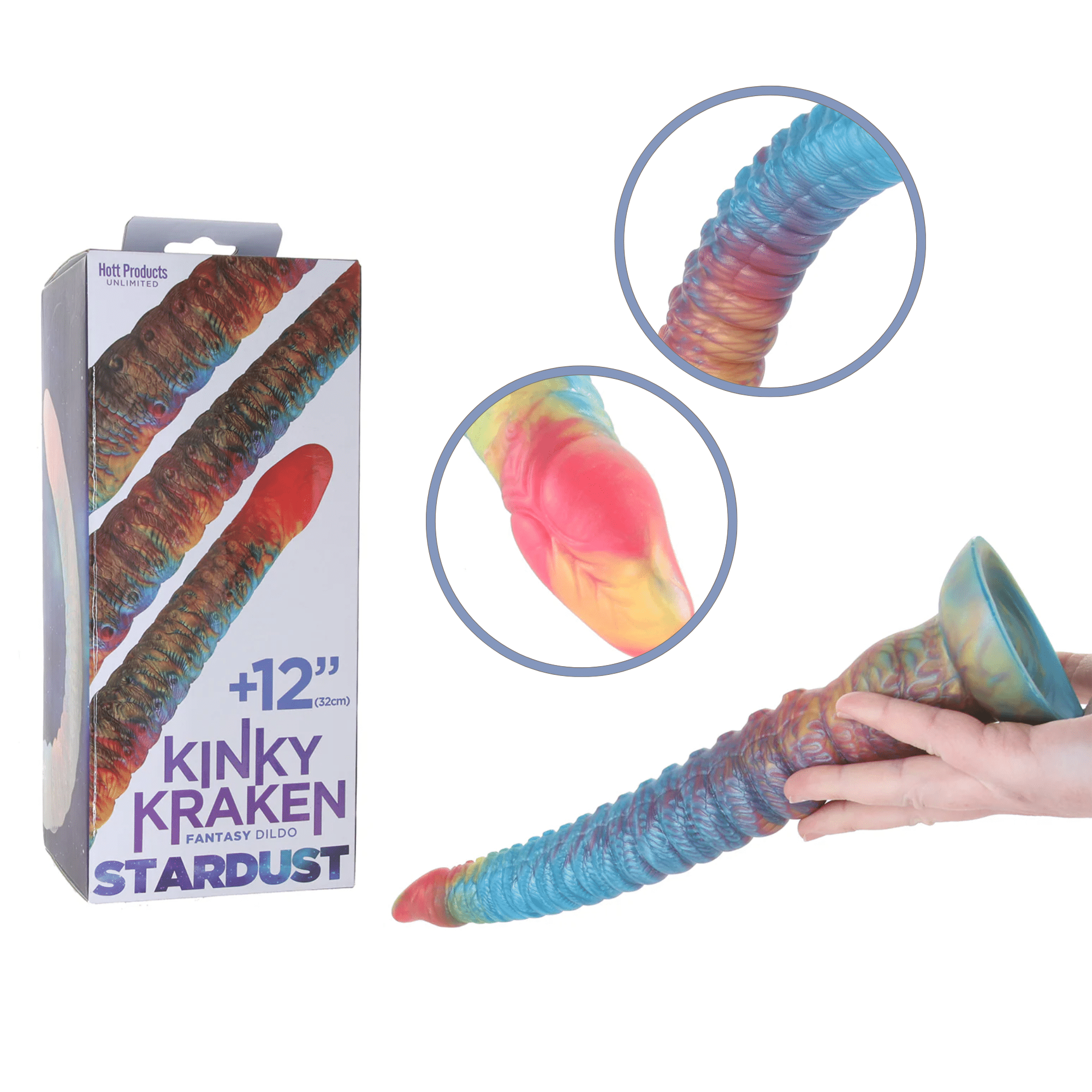 Stardust Kinky Kraken  Bendable Suction Cup G-Spot Dildo