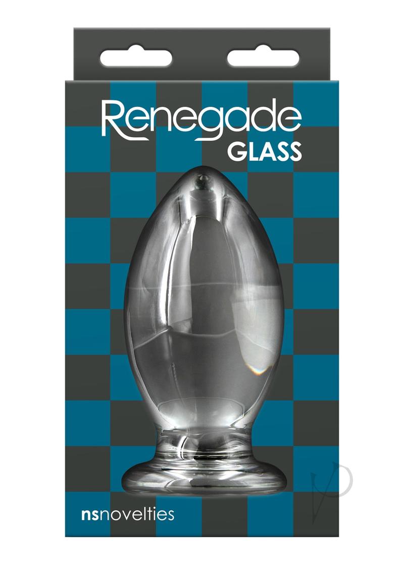 Renegade Clear Anal Glass Butt Plug