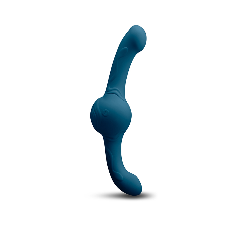 Revolution Rechargeable Vibrator Teal With Remote Control