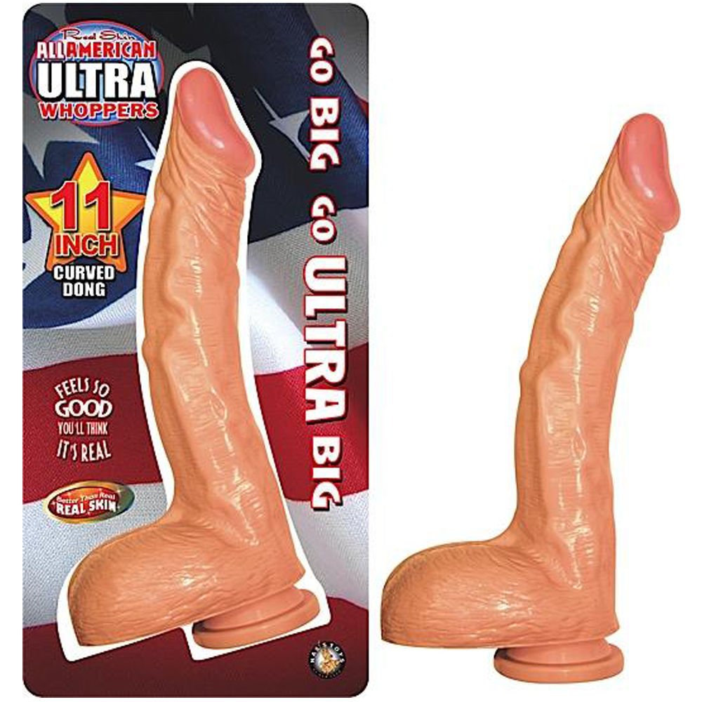 All American Whopper Realistic Big Dildo Waterproof Flesh 11 Inch