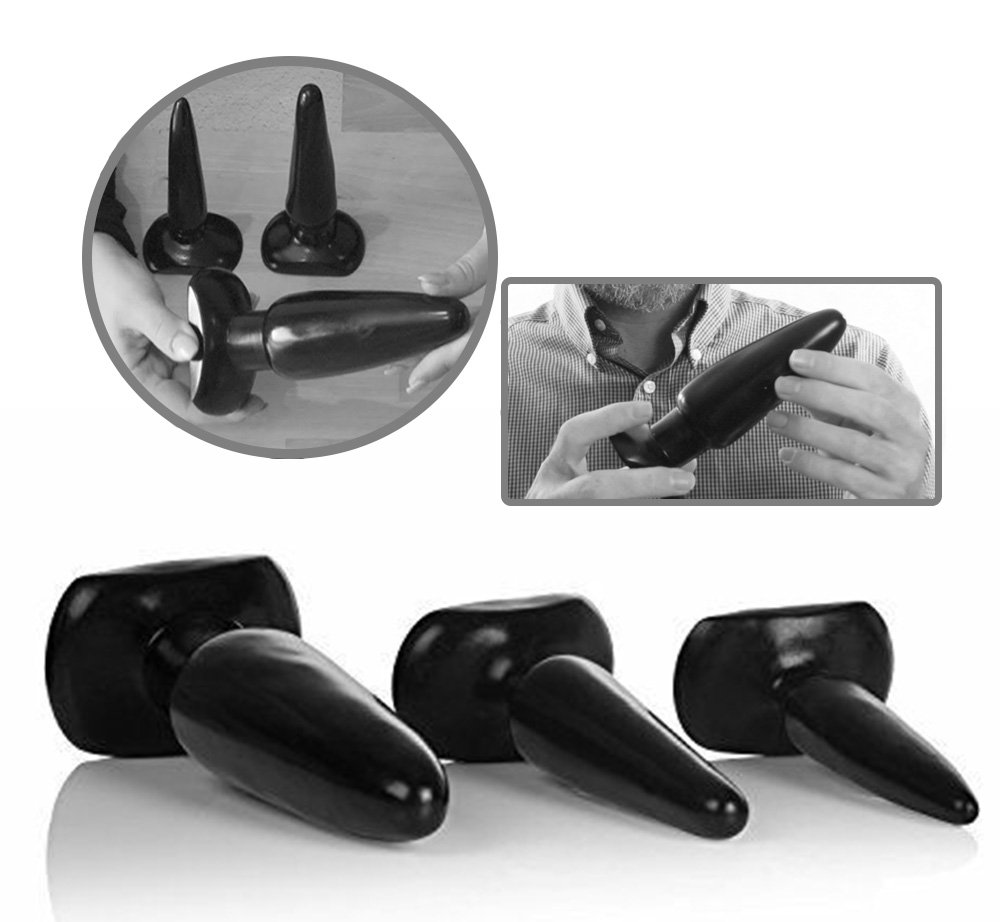 COLT ANAL TRAINER Butt Plug KIT 3 SIZES BLACK