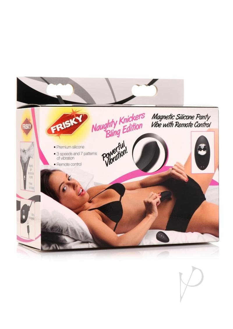 Naughty Knickers Bling Edition Silicone Vibrating Panty w/ Remote