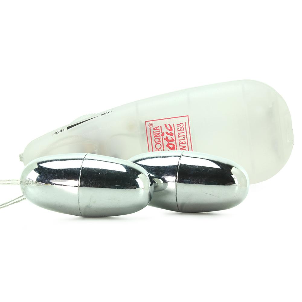 Pocket Exotics Double Silver Bullet Vibrator Multispeed 2.1 Inch