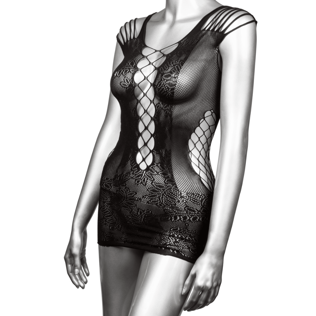 Scandal Peek A Boo Mini Dress Plus Breathable Sexy Women Lingerie