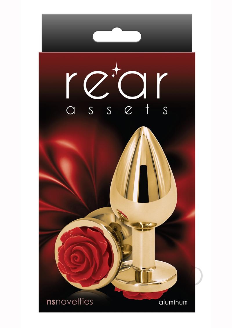 Red Rose Rear Assets Jeweled Butt Plug
