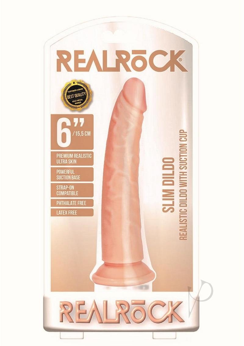 Realrock Slim Handsfree G-spot Dildo Realistic Veiny Dong for Beginners