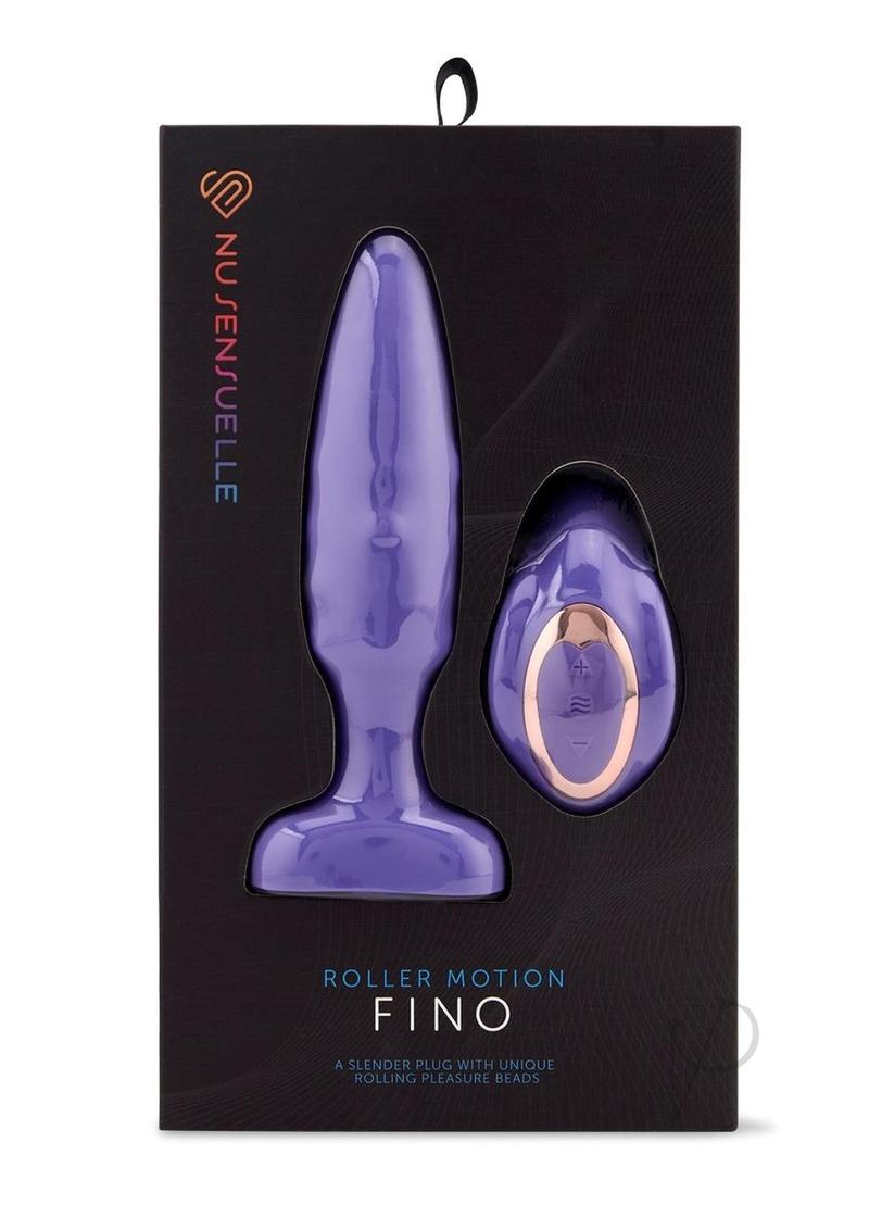 Nu Sensuelle Fino Roller Motion Harness Compatible Vibrating Remote Control Butt Plug