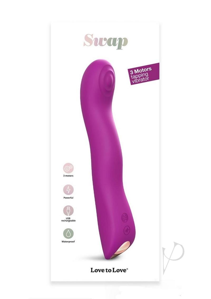 Swap Rechargeable Silicone G-spot and P-spot Anal Vibrator