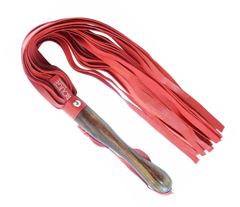 Rouge Wooden Handle Leather Flogger