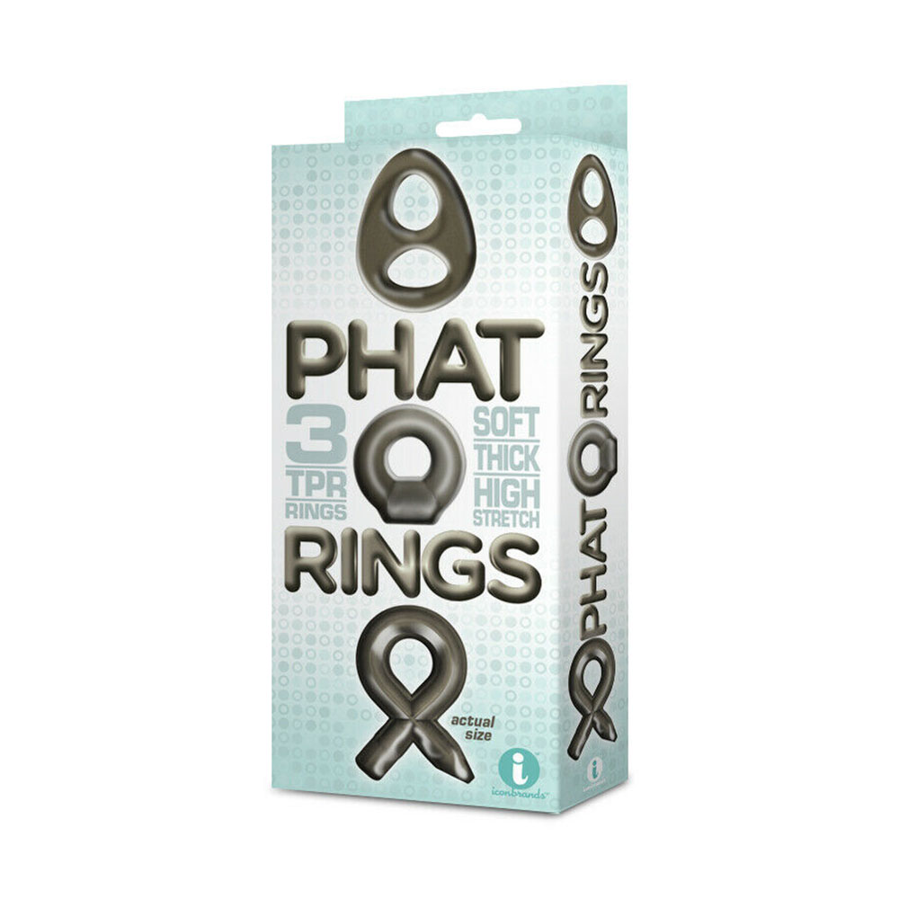 The 9 Phat Penis Rings Smoke SET
