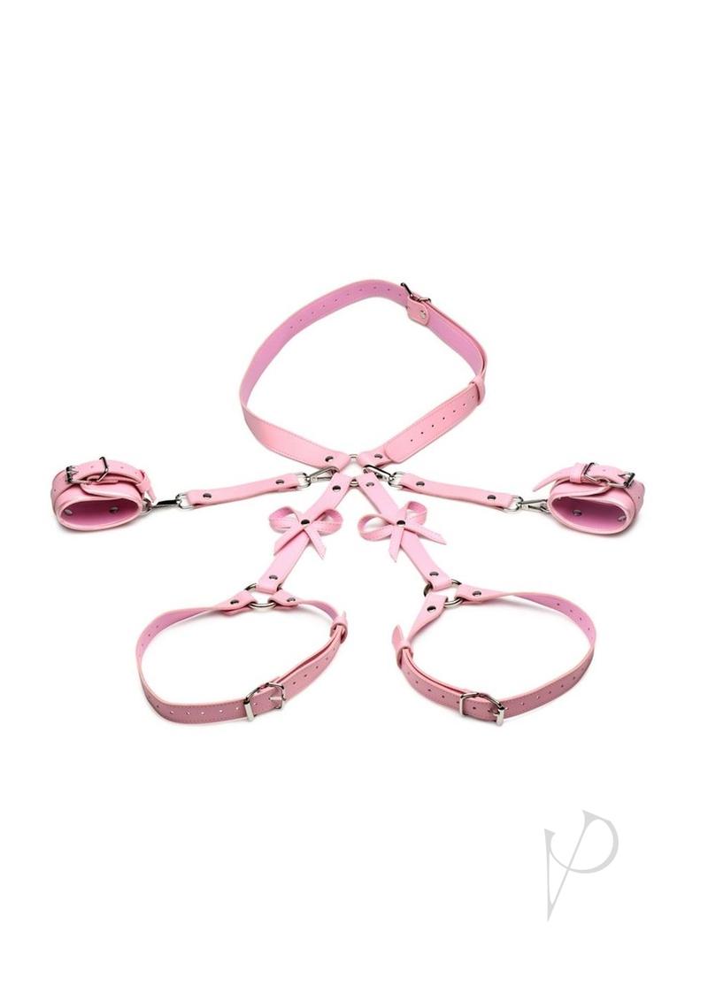 Bondage Gear Handcuffs and Sex Restraints Leather Female Chastity Device