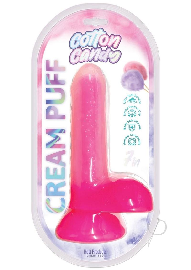 Cotton Candy Strap-on Compatible Silicone Dildo