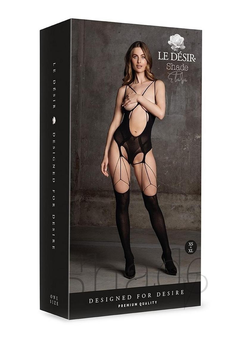 Elara VII Sexy Clothing Thigh High Stocking Bodystocking with Open Cups