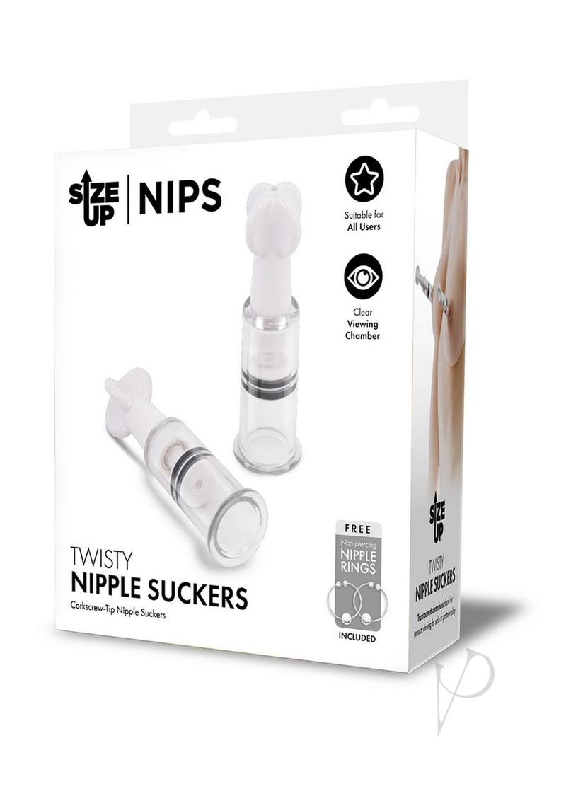 Size Up Bondage Gear Easy-to-use Suction Twisty Nipple Suckers