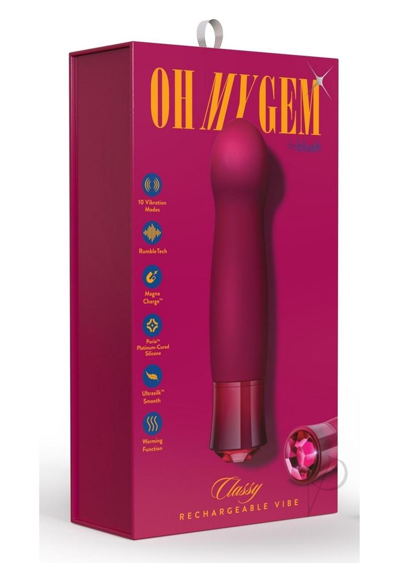 Oh My Gem Classy Warming Function Rechargeable Silicone G Spot Vibrator