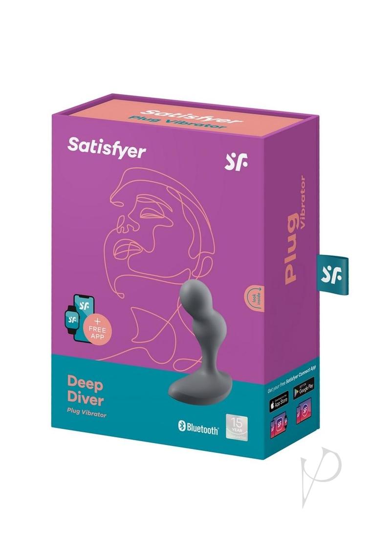 Satisfyer Deep Diver Silicone Beginner Friendly App Controlled Anal Vibrator