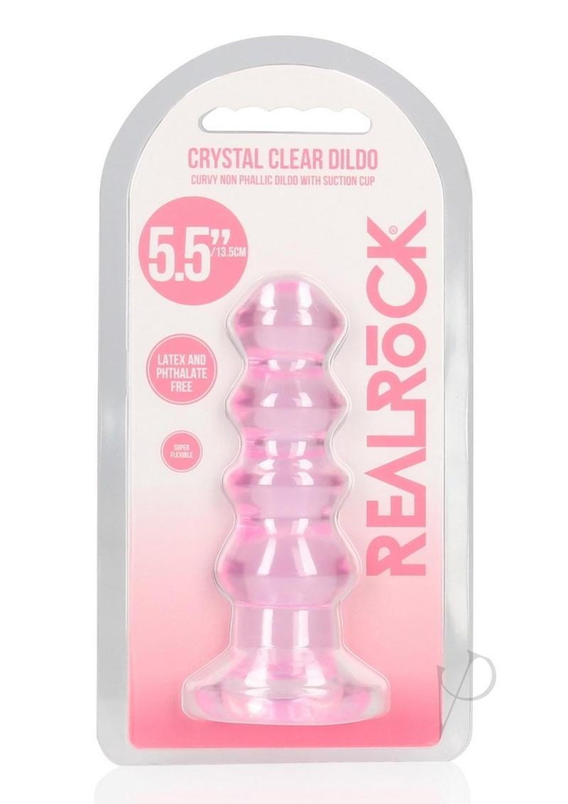 Realrock 5.5-inch Strap-on Compatible Anal Vaginal Stimulator Curvy Non-Realistic Dildo