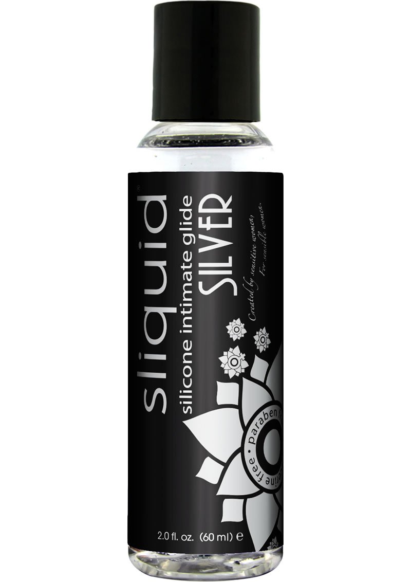 Sliquid Naturals Silver Silicone Intimate Anal Lube Paraben Free 