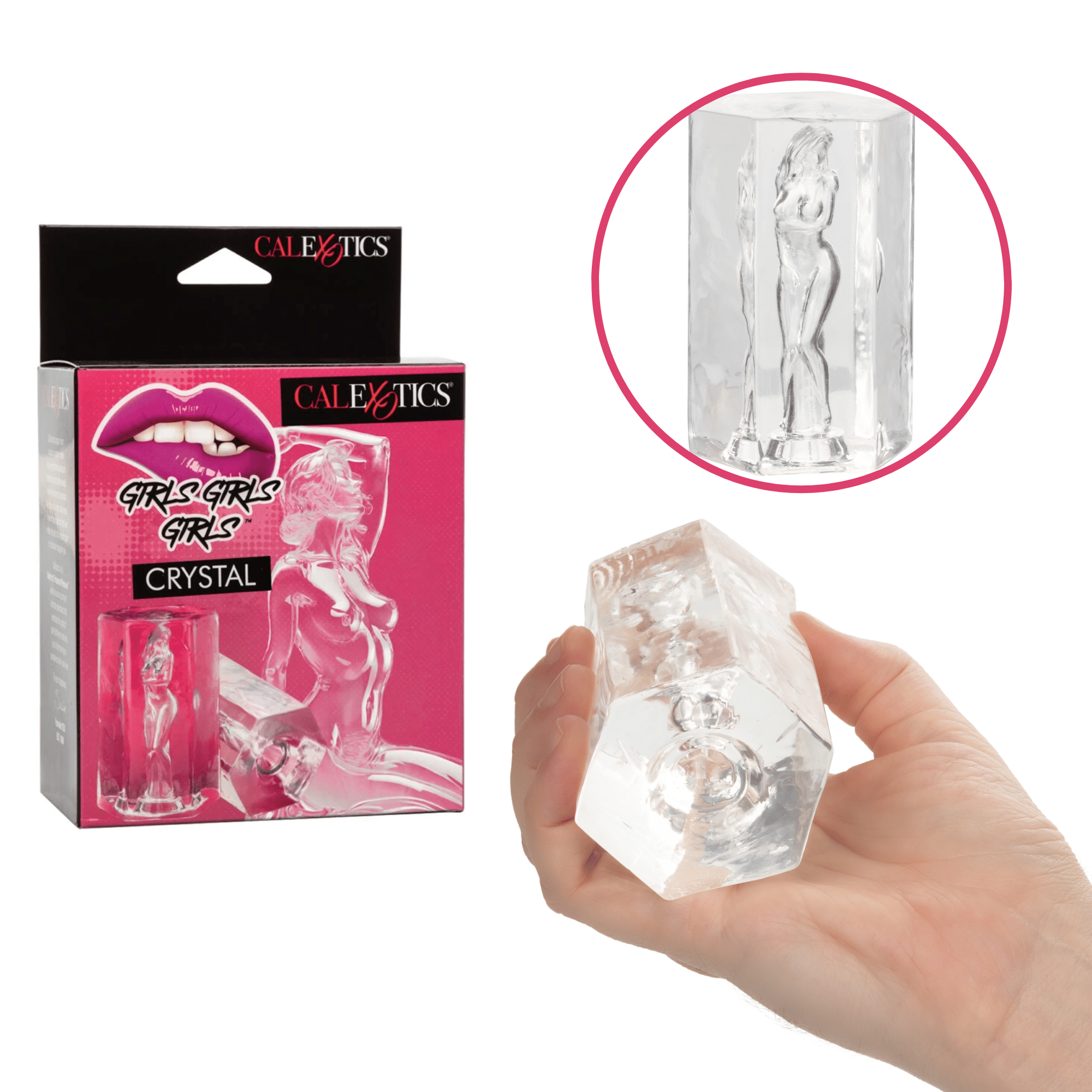 Girls Girls Girls Crystal Soft Tight and Stretchy Realistic Male Masturbation Sleeve