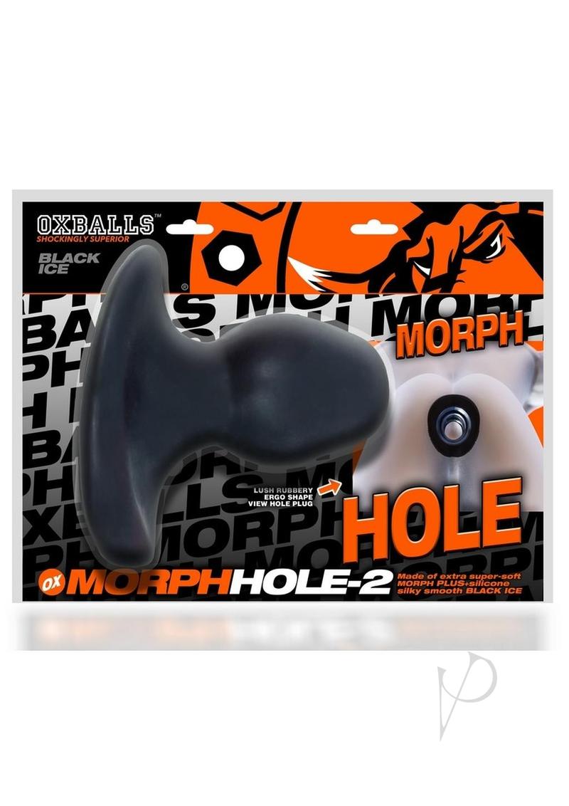 Oxballs Morphhole PIG HOLE Silicone Expandable Hollow Butt Plug – Black Ice
