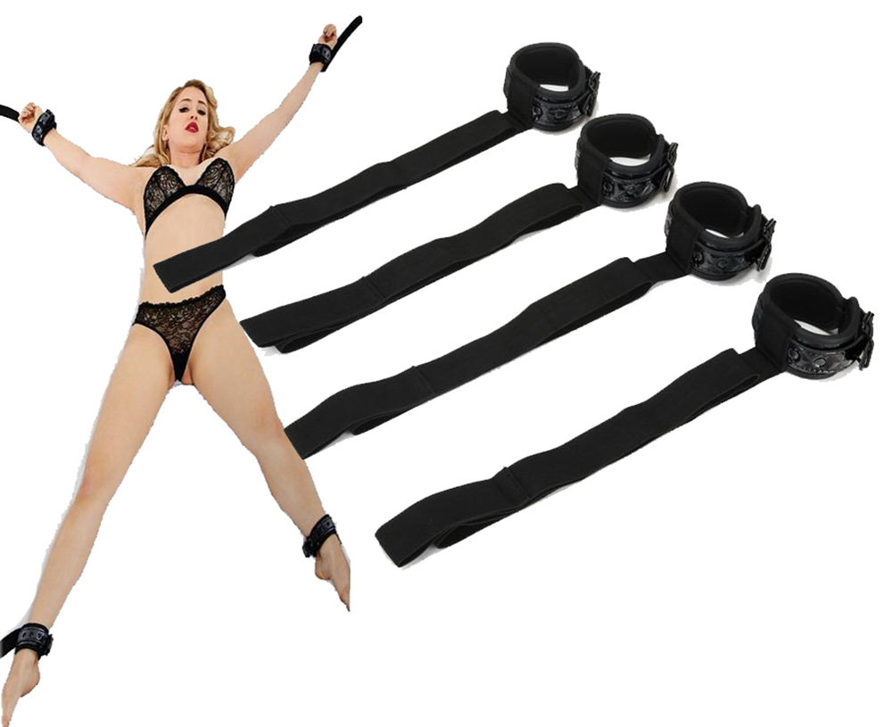 Whip Smart Diamond Bed Ties Wrist & Ankle Cuffs 