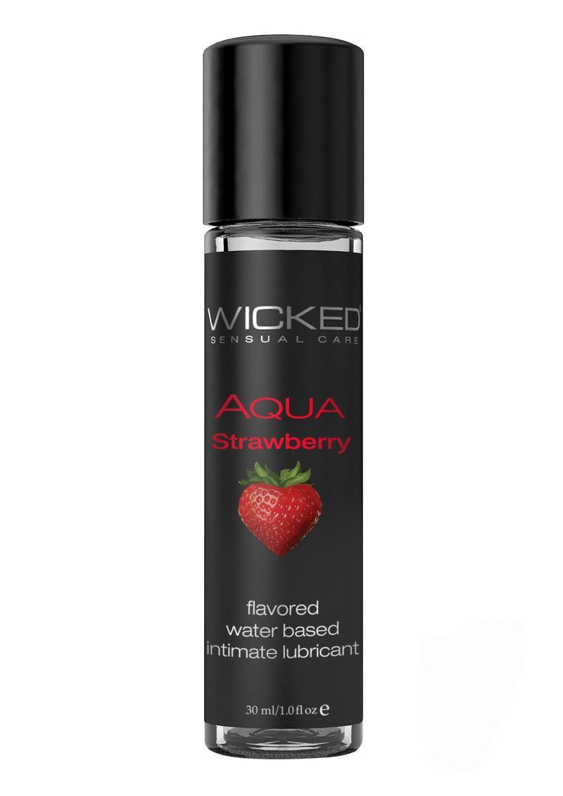 Wicked Aqua Strawberry Flavored Lube Water Based