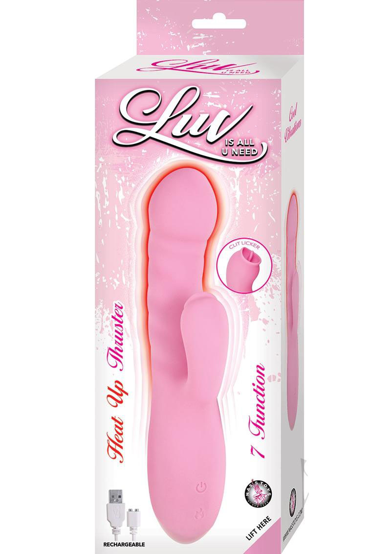 Luv Heat Up Thruster Vibrating Silicone G-spot Vibe 