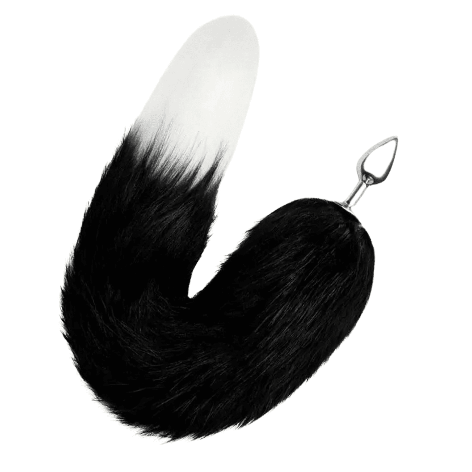 WhipSmart Petite Metal Butt Plug with 14-inch Indigo Fox Tail For Beginners