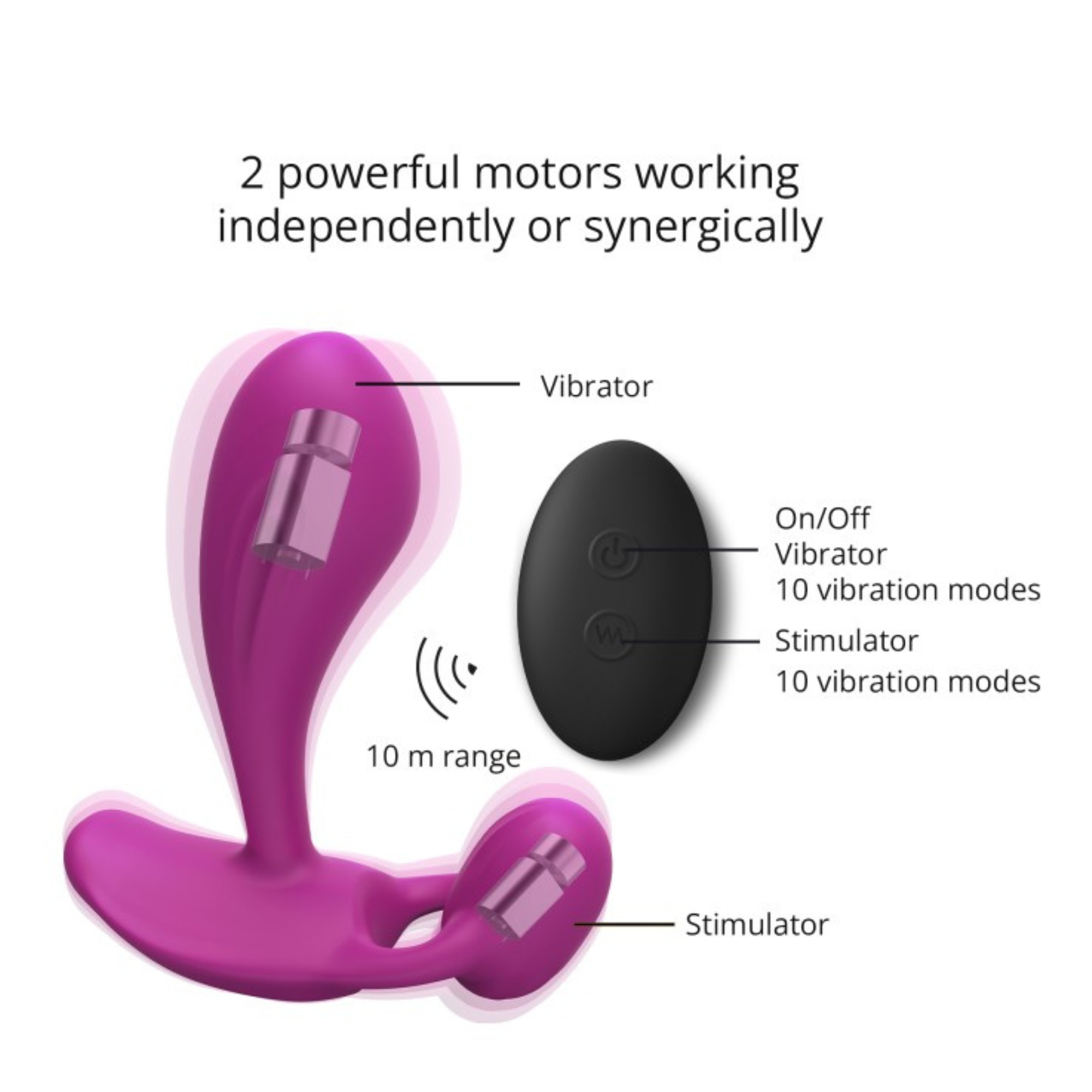 Love To Love Witty Rechargeable Remote-controlled Silicone G Spot Vibrator