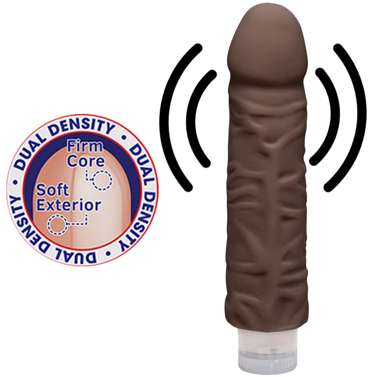 The D Shakin D Dual Density Ultraskyn Realistic Vibrating Dildo