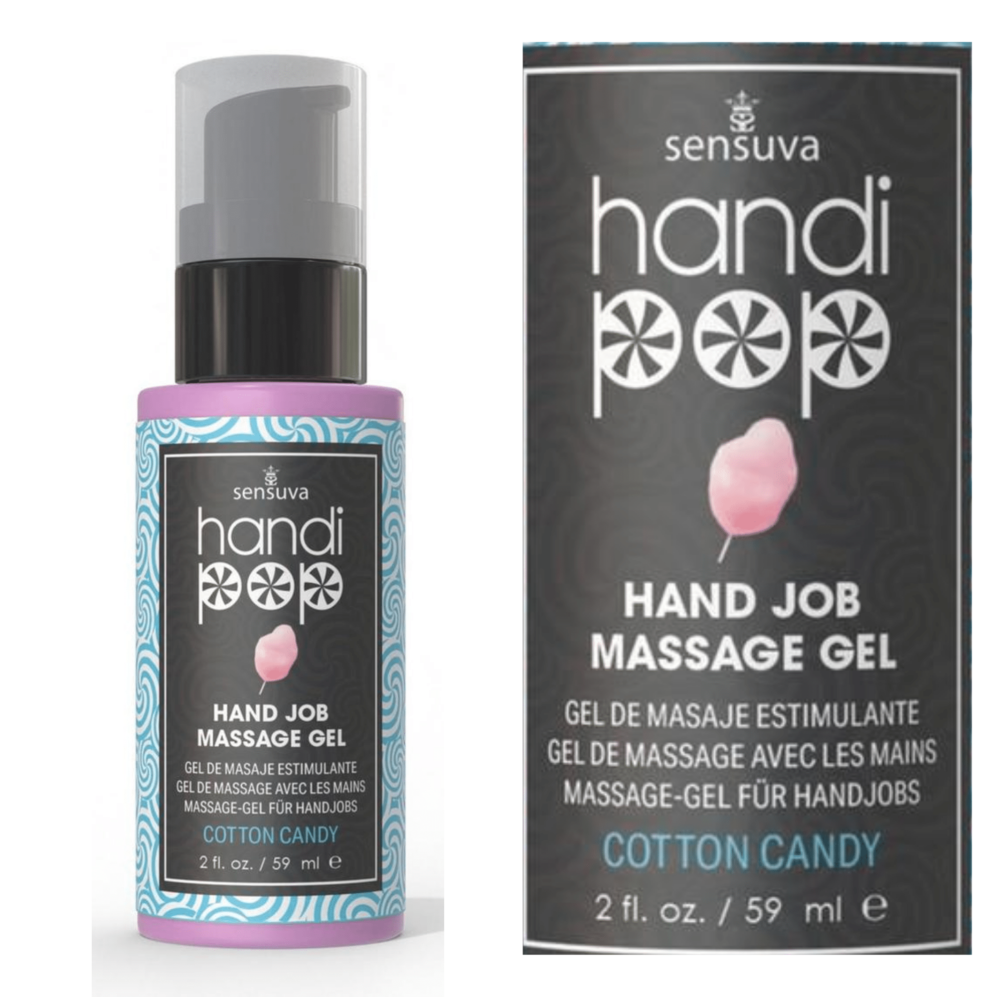 Handipop Hand Job Massage Gel Water-based Lube Edible Flavored   2oz