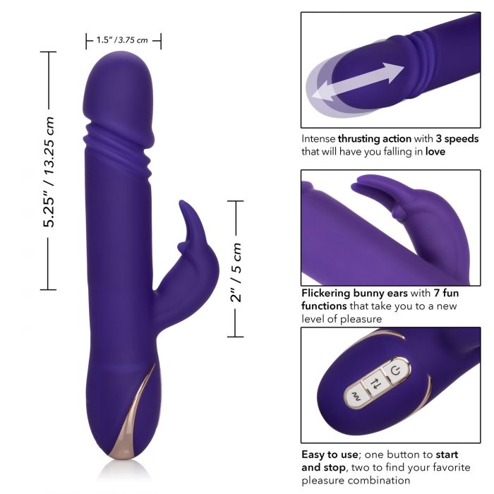 Jack Rabbit Signature Silicone Thrusting Rabbit Vibrator Rechargeable