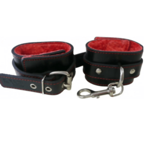 Rouge BDSM Bondage Gear Faux Fur Adjustable Wrist Cuffs
