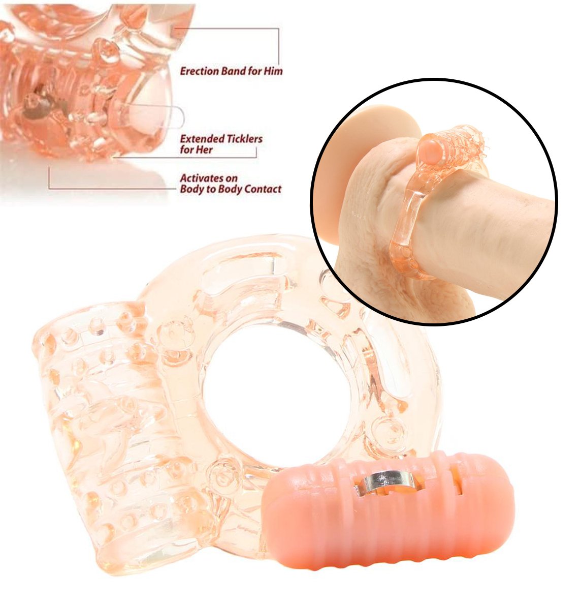 Vibrating Penis Ring Waterproof Flesh Screaming O