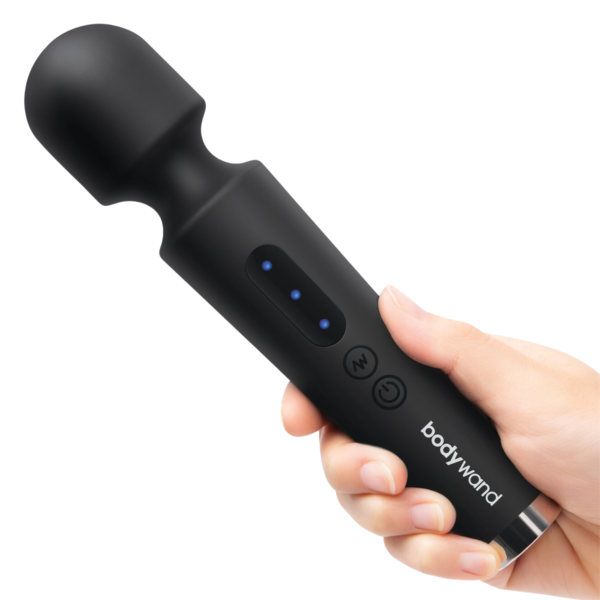 Power Wand  Rechargeable Silicone Wand Vibrator Massager By Bodywand – Black