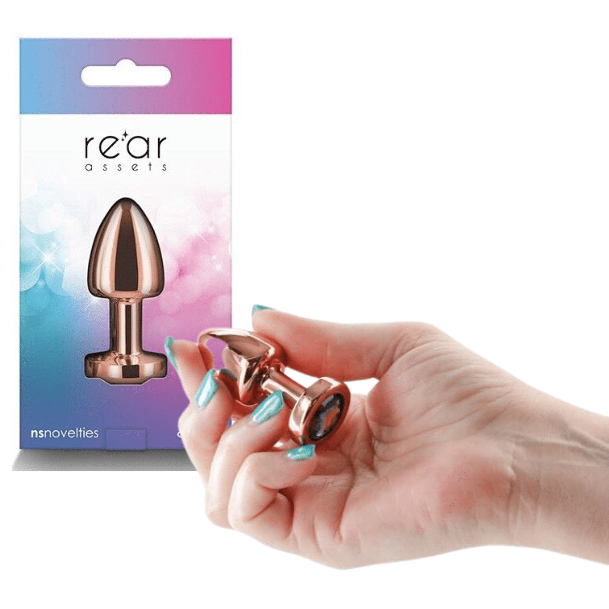 Rear Assets Round Jewelled Butt Plug Petite Anal Sex Toy