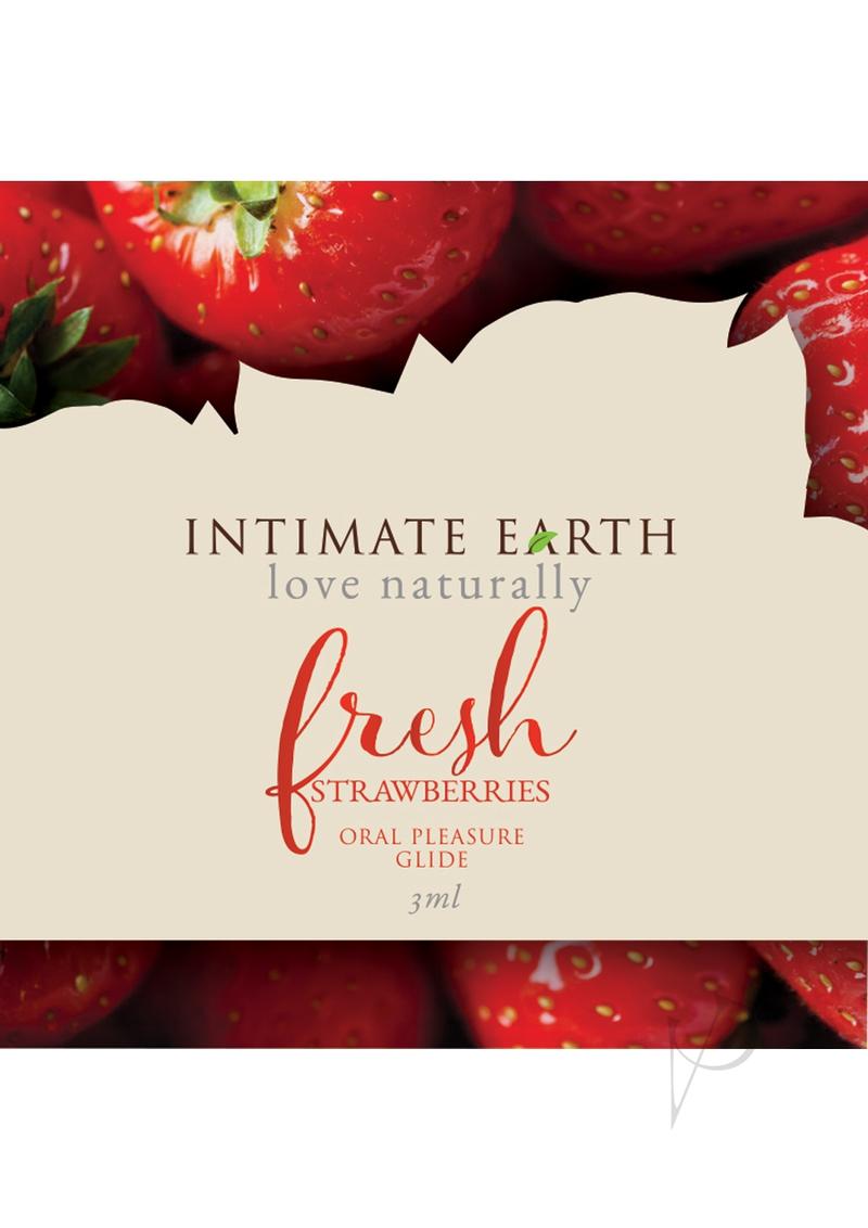 Intimate Earth Oral Pleasure Flavored Lube Glide Fresh Strawberries 