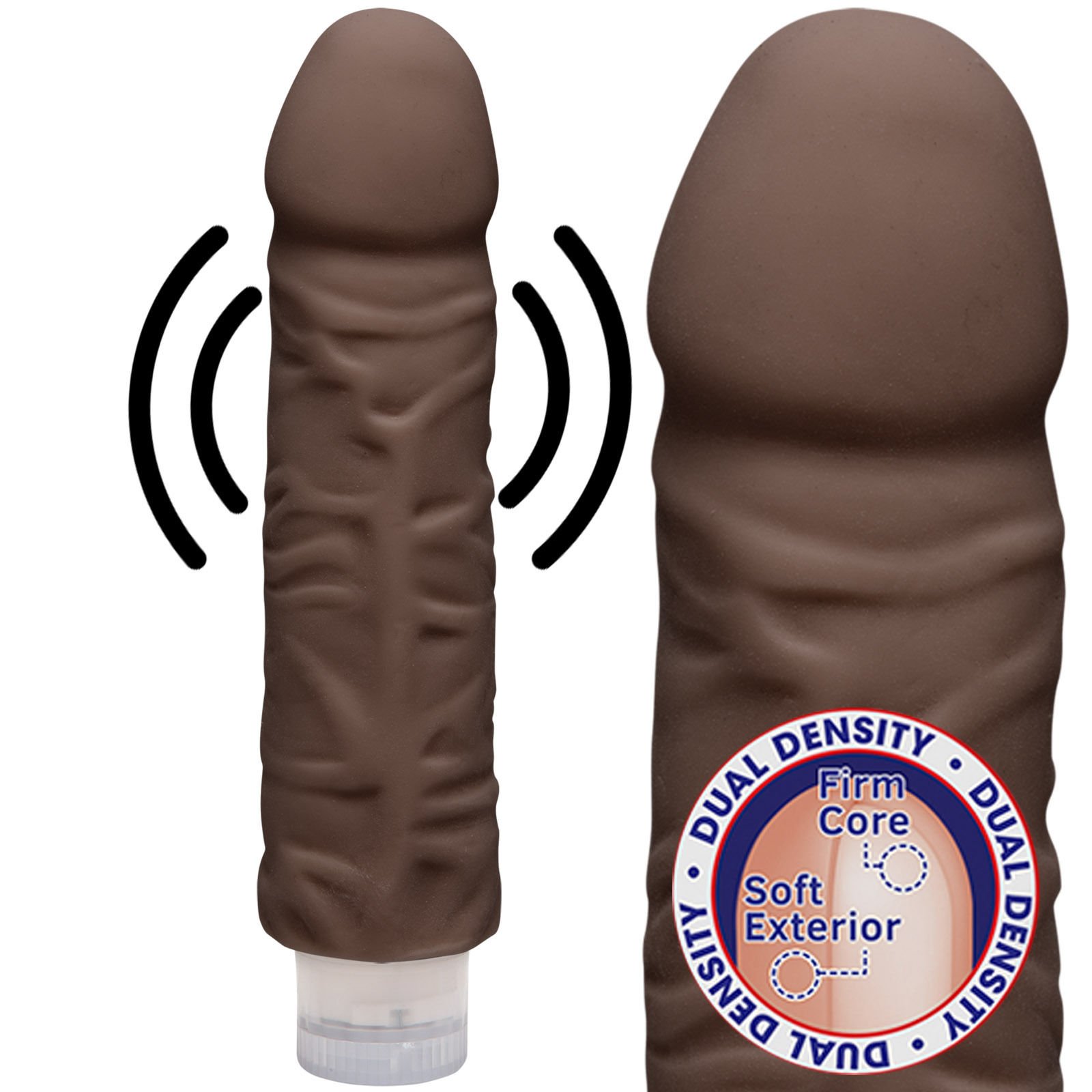 The D Shakin D Dual Density Ultraskyn Realistic Vibrating Dildo