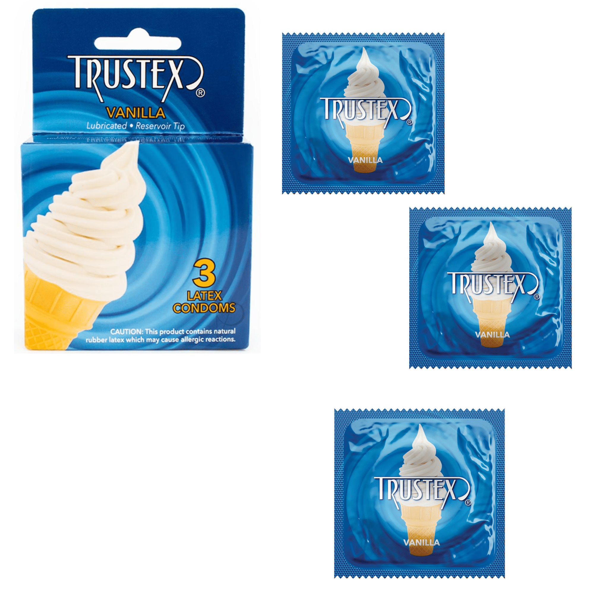 Trustex Flavored Reservoir Tip Lubricated Male Condom