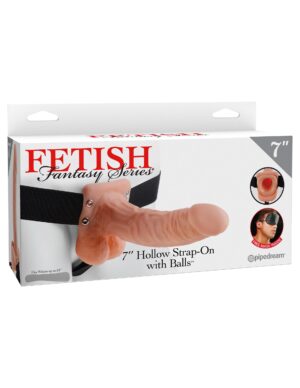 Hollow Strap On Harness Kit With Balls 7 Inch Fetish Fantasy Series