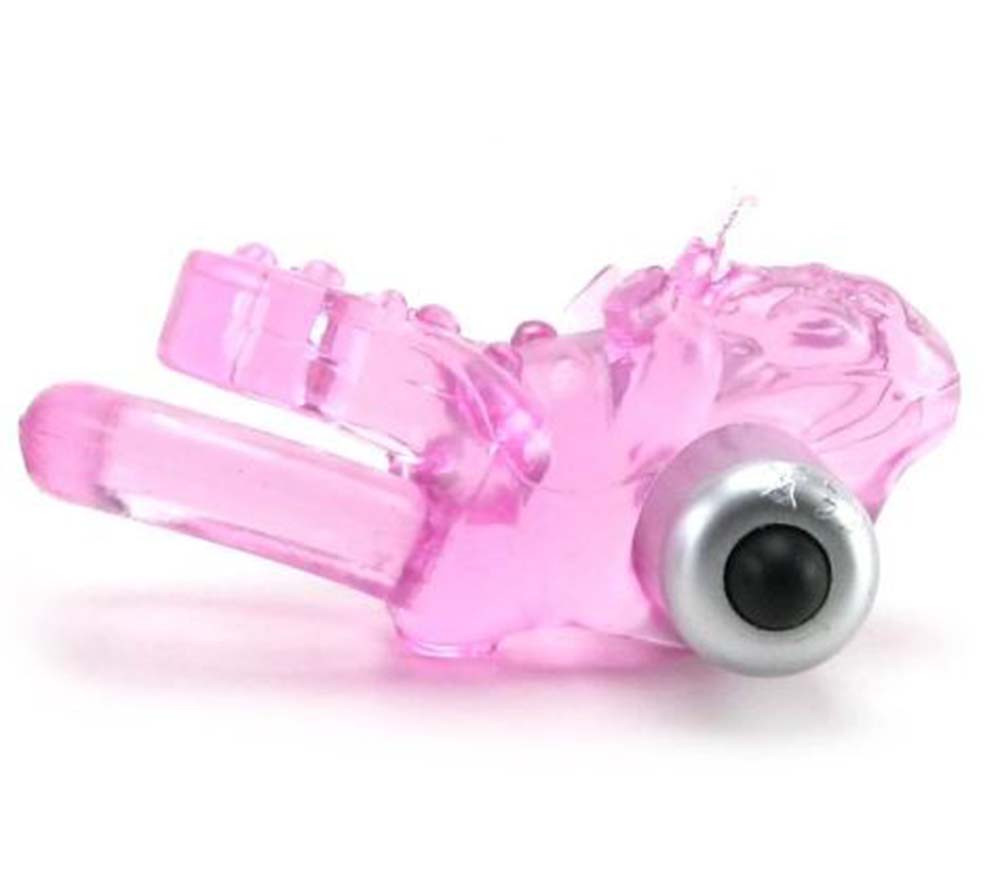 Double Vibrating Penis Ring With Removable 3 Speed Bullet Vibe