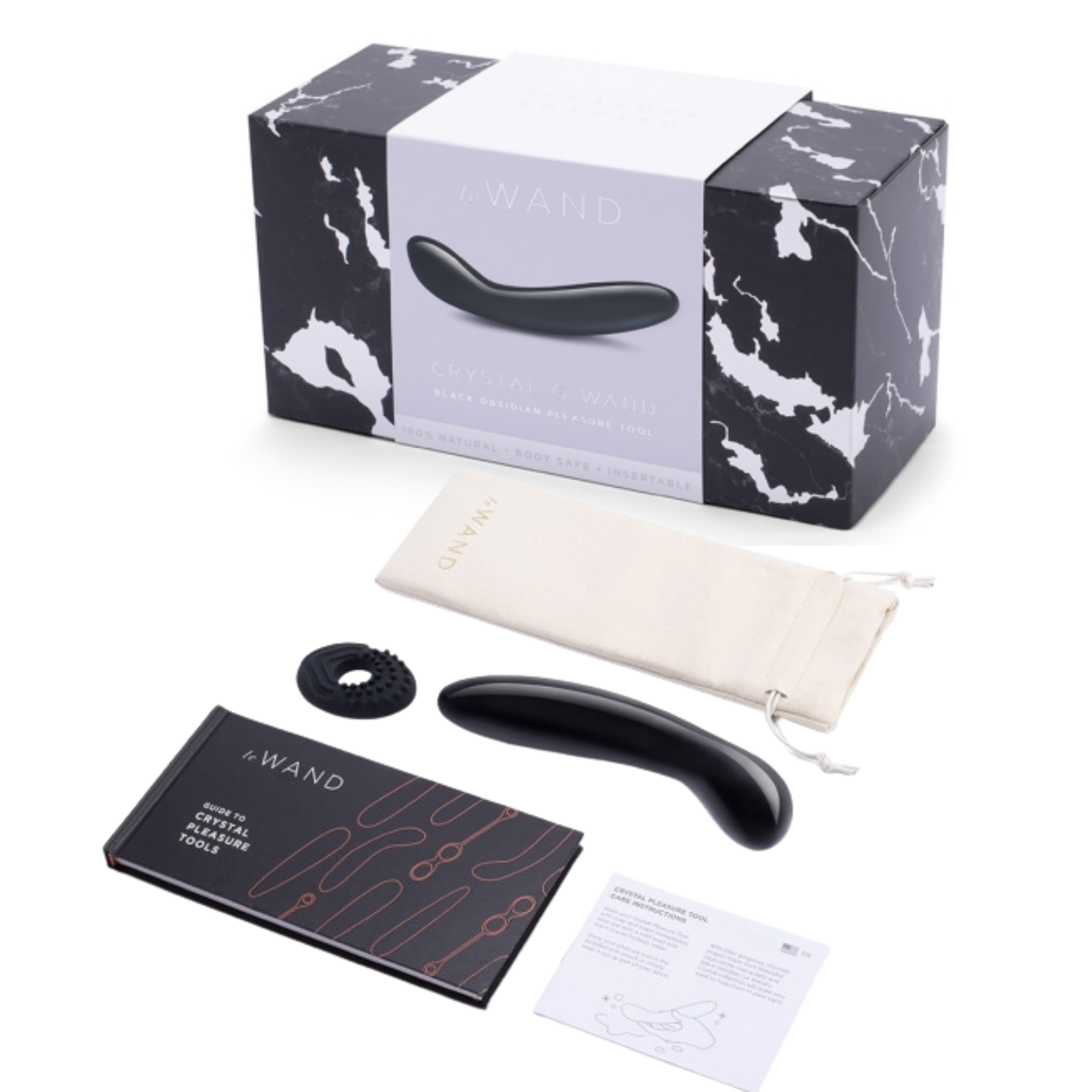 Le Wand Crystal G Bulbous Tip Double-Ended Wand G-Spot Dildo 