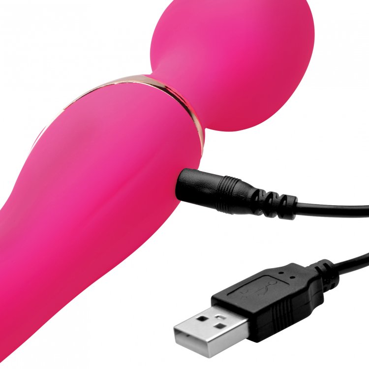 Dual Duchess 2-in-1 Silicone Wand Vibrator